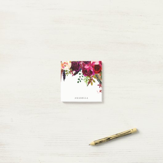 Post-it® Boho floral (Sur un bureau)
