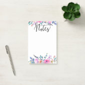 Post-it® Boho Floral, bureau, réunion, rose et violet (Bureau)
