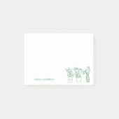 Post-it® Boho Green Poted Houseplants (Devant)