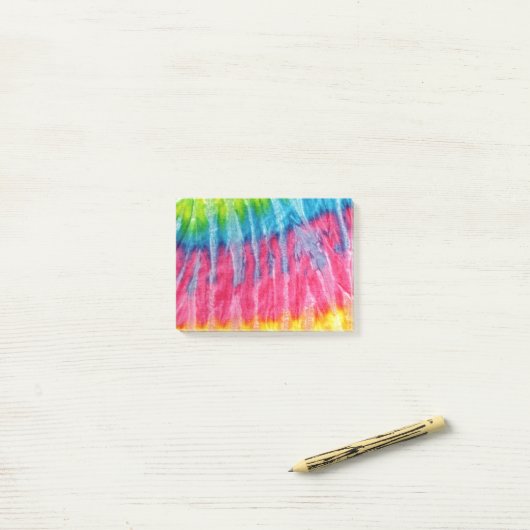 Post-it® Boho hippie teignent en nouant (Sur un bureau)