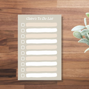 Post-it® Boho Linked To Do List Avec Le Nom Sticky