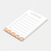 Post-it® Boho Modern Rainbow Personnalisé Girl School   (Incliné)