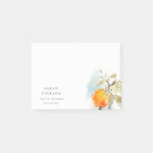 Post-it® Boho moderne Abstrait Sketchy Orange Garden (Devant)