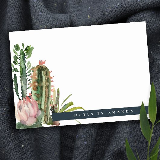 POST-IT® BOHO PINK FLORAL DESERT CACTI FOLICOULEUR D'EAU