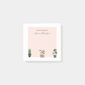 Post-it® Boho Poted Plantes du bureau de P personnalisé (Devant)