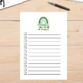 Post-it® Boho Rainbow Enseignant préscolaire vert bleu