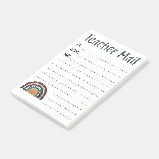 Post-it® Boho Rainbow Notes de l'enseignant (Incliné)