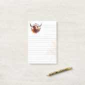Post-it® Boho-Southwestern Style Longhorn Lined 3M (Sur un bureau)