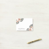 Post-it® Boho Tropical Floral Personnalisé (Sur un bureau)