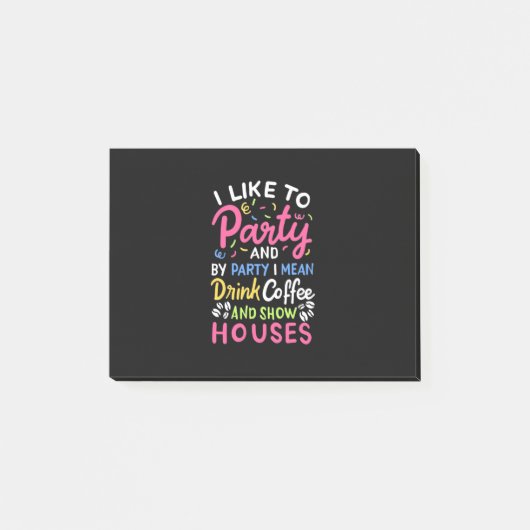 Post-it® Boire Café Et Maisons De Spectacle (Devant)