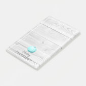 Post-it® Bois blanc rustique et Citrouille bleu | Personnal (Incliné)