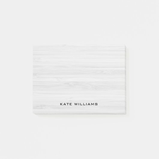 Post-it® Bois blanc simple et élégant (Devant)