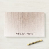 Post-it® Bois look élégant Modèle Trendy Distressed Text (Sur un bureau)