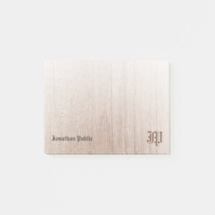 Post-it® Bois Personnalisé Regarder Vieux Texte Vintage