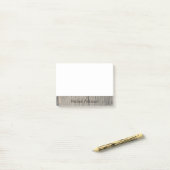 Post-it® Bois rustique personnalisé (Sur un bureau)