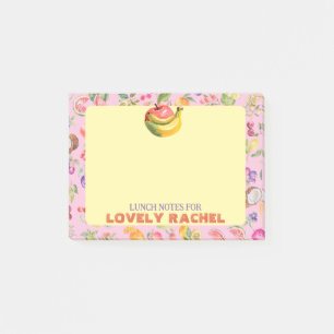 Post-it® Boîte à lunch personnalisée motif fruit aquarelle