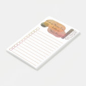 Post-it® Boîtes de Doodle Formes Abstraites Monogramme à fa (Incliné)