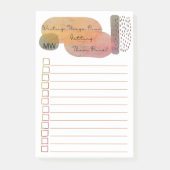 Post-it® Boîtes de Doodle Formes Abstraites Monogramme à fa (Devant)