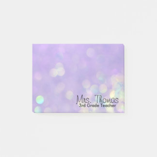 Post-it® Bokeh Post It Notes 4x3 (Purple)