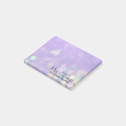 Post-it® Bokeh Post It Notes 4x3 (Purple) (Incliné)