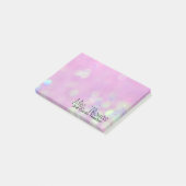 Post-it® Bokeh Post It Notes 4x3 (rose) (Incliné)