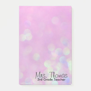 Post-it® Bokeh Post It Notes 4x6 (rose)