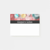 Post-it® Bokeh rouge coloré (Devant)