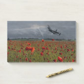Post-it® Bombe De Lancaster Sur Un Champ De Populations (Sur un bureau)
