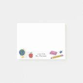 Post-it® Bon approvisionnement scolaire Note de l'enseignan (Devant)