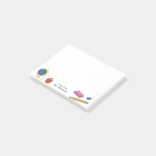 Post-it® Bon approvisionnement scolaire Note de l'enseignan (Incliné)