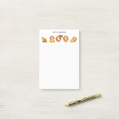 Post-it® Bon thanksgiving Cute Turkeys (Sur un bureau)