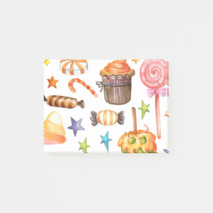 Post-it® Bonbons d'Halloween sans couture motif