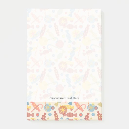 Post-it® Bonbons et motif de sucrerie (Devant)