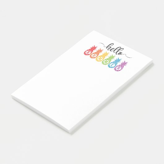 Post-it® Bonjour Ananas d'été (Incliné)