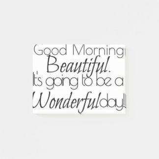 Post-it® Bonjour Beau. Merveilleux Jour !