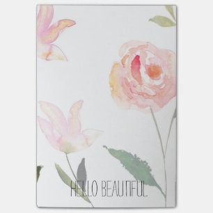 Post-it® Bonjour belle aquarelle florale