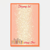 Post-it® Bonjour Citrouille Automne Personnaliser d'automne (Devant)