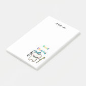 Post-it® bonjour ( dent mignonne ) (Incliné)