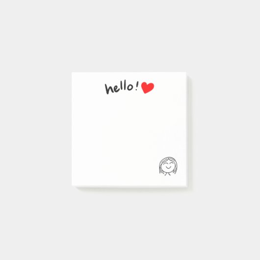 Post-it® Bonjour heureux (Devant)