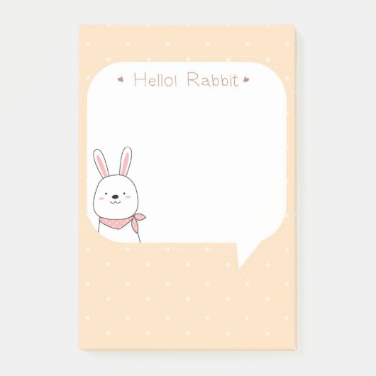 Post-it® Bonjour Lapin (Devant)