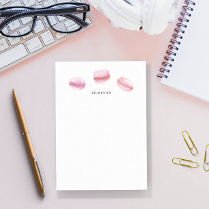 Post-it® Bonjour Macarons rose aquarelle