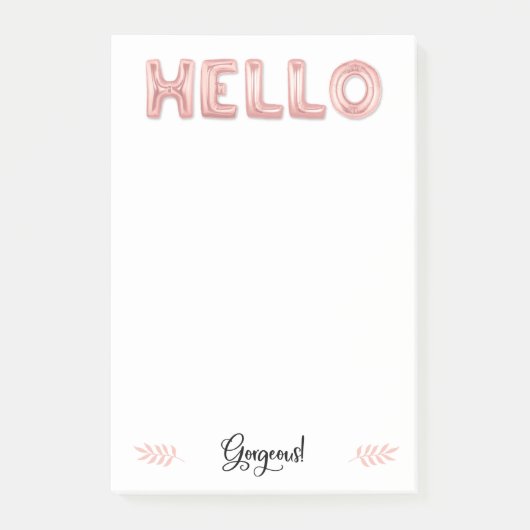 Post-it® Bonjour magnifique : Post-its (Devant)