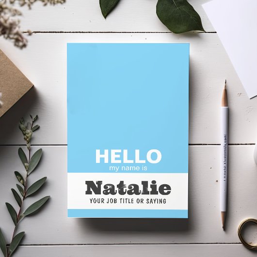 Post-it® Bonjour Mon Nom Est Tendance Typographie Monogramm