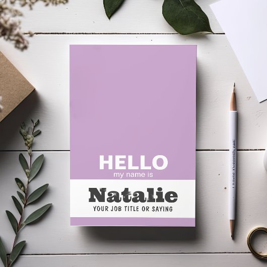 Post-it® Bonjour Mon Nom Est Tendance Typographie Monogramm