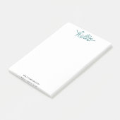 Post-it® Bonjour notes faites sur commande de Courrier-it® (Incliné)