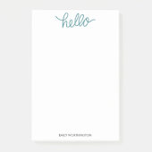 Post-it® Bonjour notes faites sur commande de Courrier-it® (Devant)