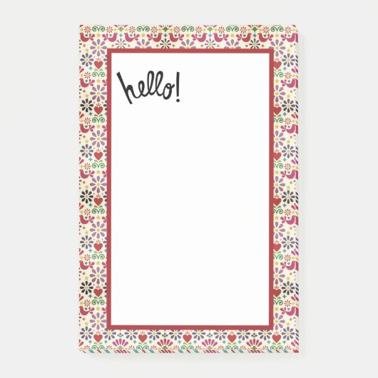 Post-it® Bonjour Notes post-it (Devant)