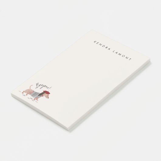 Post-it® Bonjour Pup (Incliné)