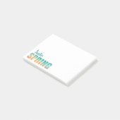Post-it® Bonjour Spring géométrique poster (Incliné)
