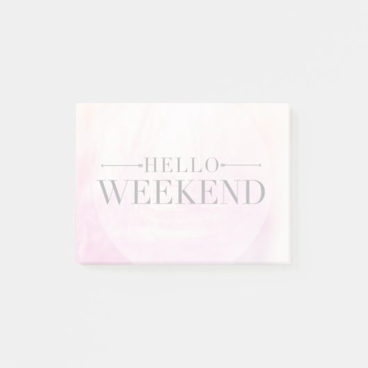 Post-it® Bonjour week-end (Devant)